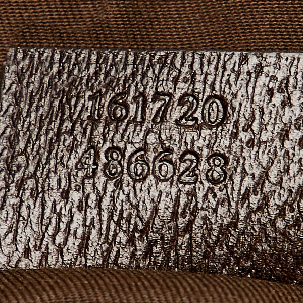 グッチ GGキャンバス ブリンシー 161720 ベージュ ブラウン キャンバス レザー ハンドバッグ レディース GUCCI 【中古】