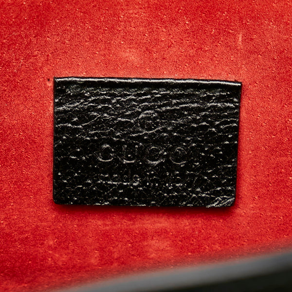 グッチ バンブー 002 1059 ブラック レザー ハンドバッグ レディース GUCCI 【中古】