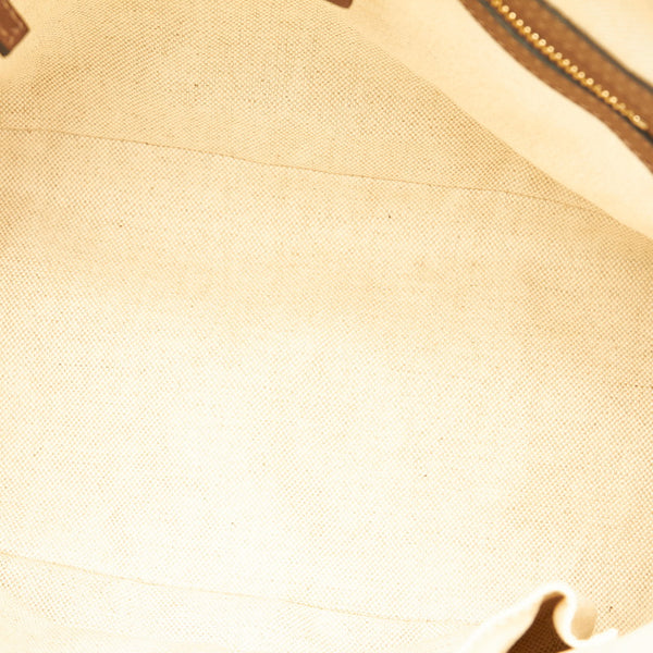 グッチ GGスプリーム ハンドバッグ ショルダーバッグ 2WAY 309617 ブラウン PVC レザー レディース GUCCI 【中古】