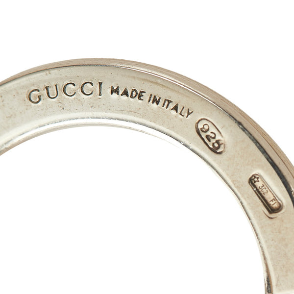 グッチ キーリング SV925 シルバー レザー メンズ GUCCI 【中古】