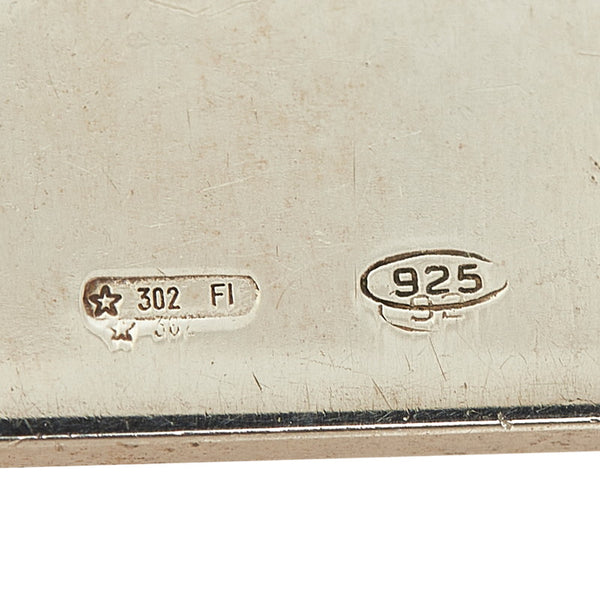 グッチ キーリング SV925 シルバー レザー メンズ GUCCI 【中古】