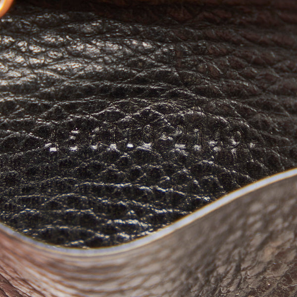 グッチ プチマーモント ダブルＧ ロゴ 456118 ブラック レザー キーケース レディース GUCCI 【中古】