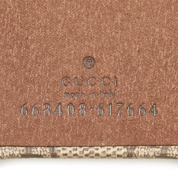 グッチ GGスプリーム オフィディア iPhone 12 Pro Max ケース 668408 ブラウン ベージュ PVC レザー スウェード メンズ GUCCI 【中古】