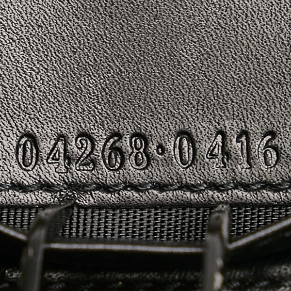 グッチ シェリーライン 04268 ブラック キャンバス 手帳カバー レディース GUCCI 【中古】