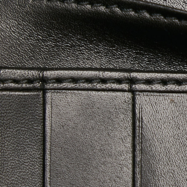 グッチ シェリーライン 04268 ブラック キャンバス 手帳カバー レディース GUCCI 【中古】