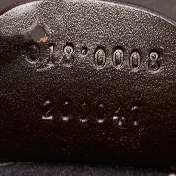 グッチ セカンドバッグ 018 0008 ブラウン キャンバス レザー メンズ GUCCI 【中古】