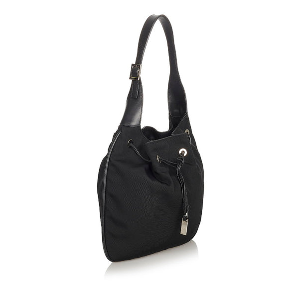 グッチ ショルダーバッグ 001 4030 ブラック レザー ナイロン レディース GUCCI 【中古】