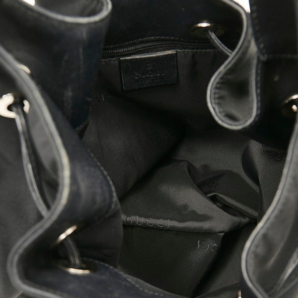 グッチ ショルダーバッグ 001 4030 ブラック レザー ナイロン レディース GUCCI 【中古】