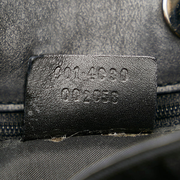 グッチ ショルダーバッグ 001 4030 ブラック レザー ナイロン レディース GUCCI 【中古】