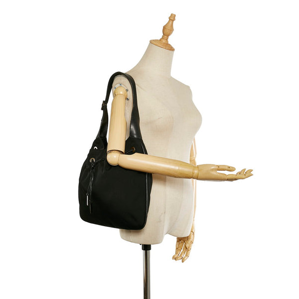 グッチ ショルダーバッグ 001 4030 ブラック レザー ナイロン レディース GUCCI 【中古】