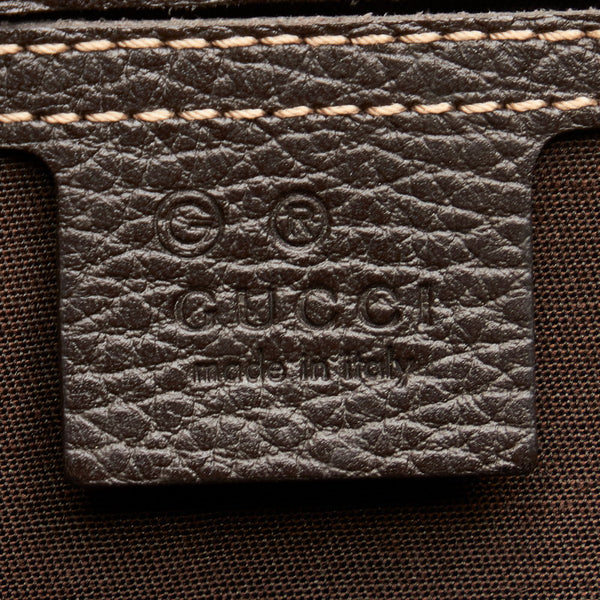 グッチ GGクリスタル アビー 268640 ベージュ ブラウン PVC レザー ショルダーバッグ レディース GUCCI 【中古】