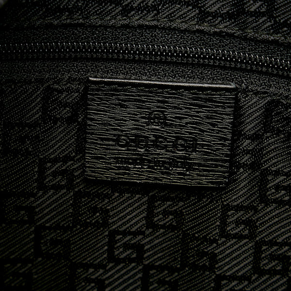 グッチ ロゴプレート 0014204 ブラック レザー ワンショルダー レディース GUCCI 【中古】