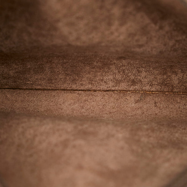 グッチ バンブー 001 1881 ブラウン レザー 肩掛け ショルダーバッグ レディース GUCCI 【中古】