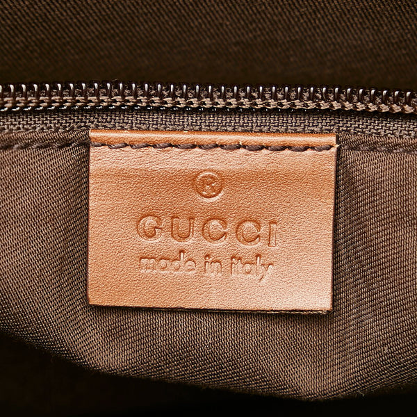 グッチ GGスプリーム シェリーライン 189816 ホワイト PVC レザー 斜め掛け ショルダーバッグ メンズ GUCCI 【中古】