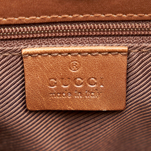 グッチ ＧＧキャンバス 33900 ベージュ ブラウン キャンバス レザー ワンショルダー レディース GUCCI 【中古】