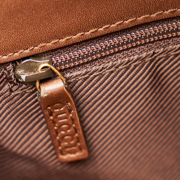 グッチ ＧＧキャンバス 33900 ベージュ ブラウン キャンバス レザー ワンショルダー レディース GUCCI 【中古】