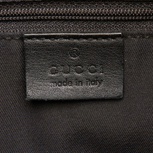 グッチ GGキャンバス アビー 203257 ブラック キャンバス レザー 斜め掛け ショルダーバッグ レディース GUCCI 【中古】