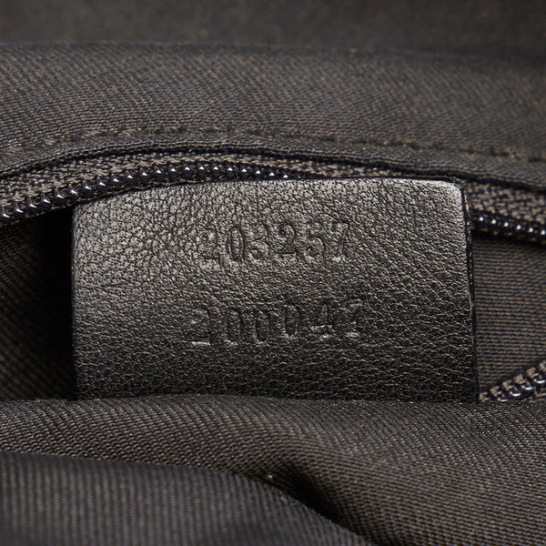 グッチ GGキャンバス アビー 203257 ブラック キャンバス レザー 斜め掛け ショルダーバッグ レディース GUCCI 【中古】