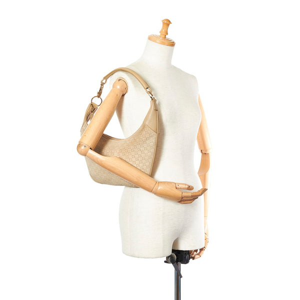 グッチ 001 4158 ベージュ スウェード ワンショルダー レディース GUCCI 【中古】