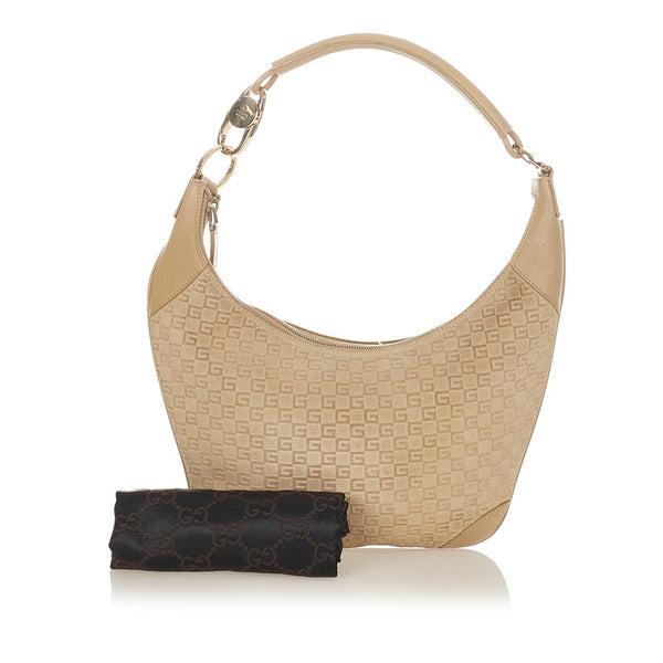 グッチ 001 4158 ベージュ スウェード ワンショルダー レディース GUCCI 【中古】