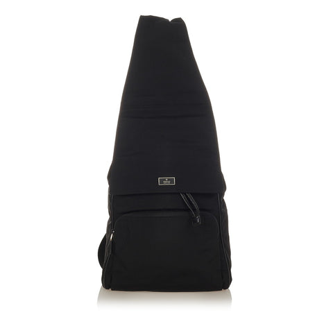 グッチ 019 0325 ブラック ナイロン リュック バックパック メンズ GUCCI 【中古】