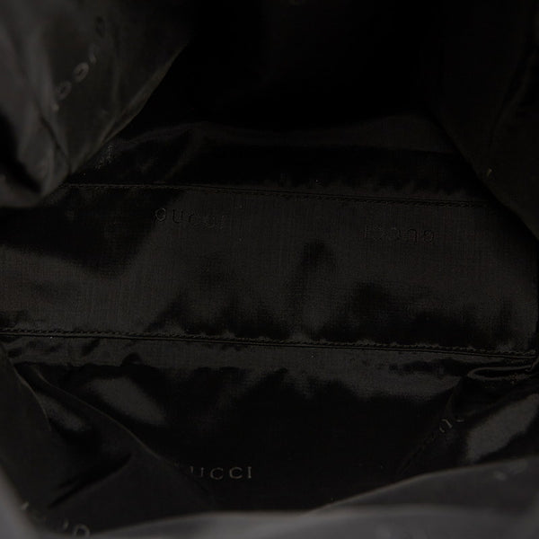 グッチ 019 0325 ブラック ナイロン リュック バックパック メンズ GUCCI 【中古】