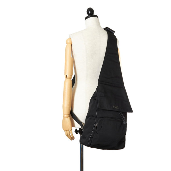 グッチ 019 0325 ブラック ナイロン リュック バックパック メンズ GUCCI 【中古】