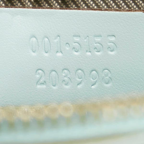 グッチ マイクログッチシマ 001 5155 水色 レザー 肩掛け ショルダーバッグ レディース GUCCI 【中古】