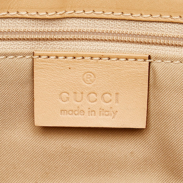 グッチ GGキャンバス ジャッキー 002 1067 ベージュ キャンバス レザー ショルダーバッグ レディース GUCCI 【中古】