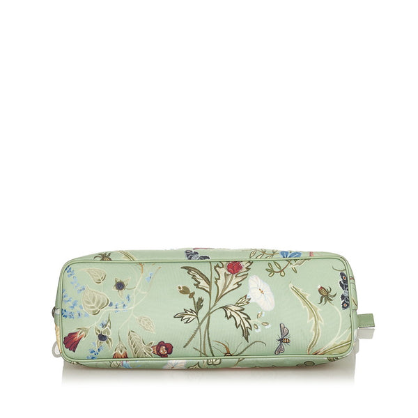 グッチ クリスナイト フローラ 353437 グリーン キャンバス レザー トートバッグ ショルダーバッグ 2WAY レディース GUCCI 【中古】