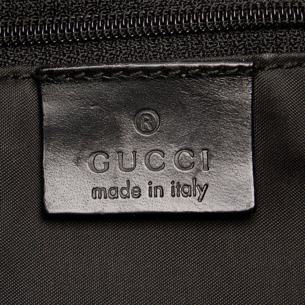 グッチ バンブー 001 1577 ブラック スウェード レザー ショルダーバッグ レディース GUCCI 【中古】