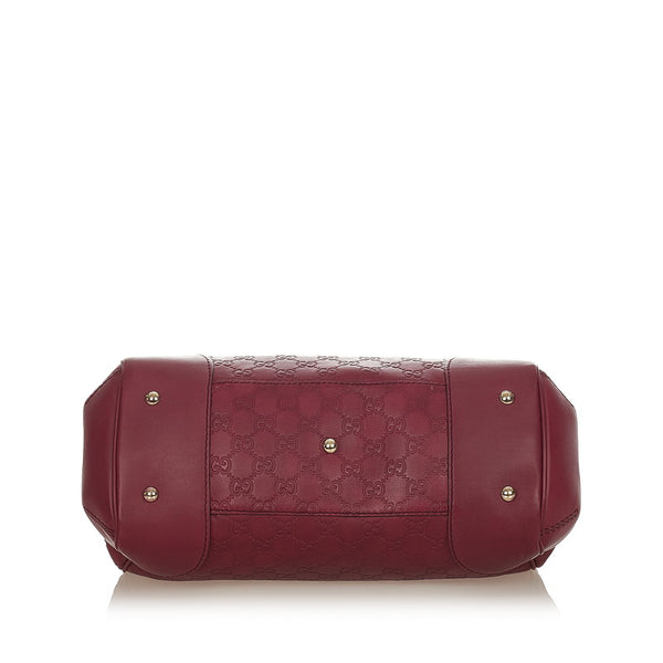 グッチ グッチシマ メイフェア 257063 ワインレッド レザー トートバッグ レディース GUCCI 【中古】