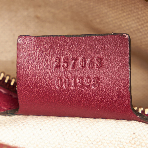 グッチ グッチシマ メイフェア 257063 ワインレッド レザー トートバッグ レディース GUCCI 【中古】