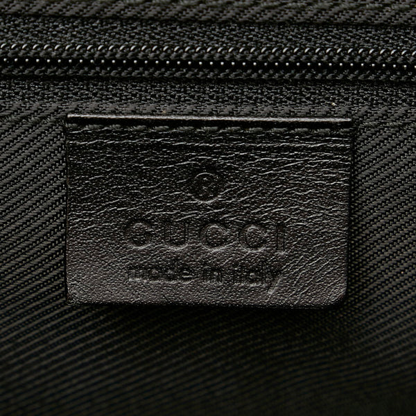 グッチ GGキャンバス ジャッキー 002 1073 ブラック キャンバス レザー ハンドバッグ レディース GUCCI 【中古】