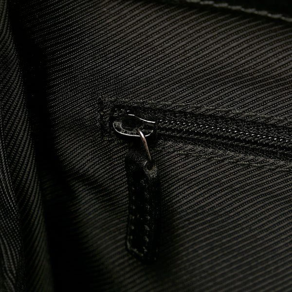 グッチ GGキャンバス ジャッキー 002 1073 ブラック キャンバス レザー ハンドバッグ レディース GUCCI 【中古】