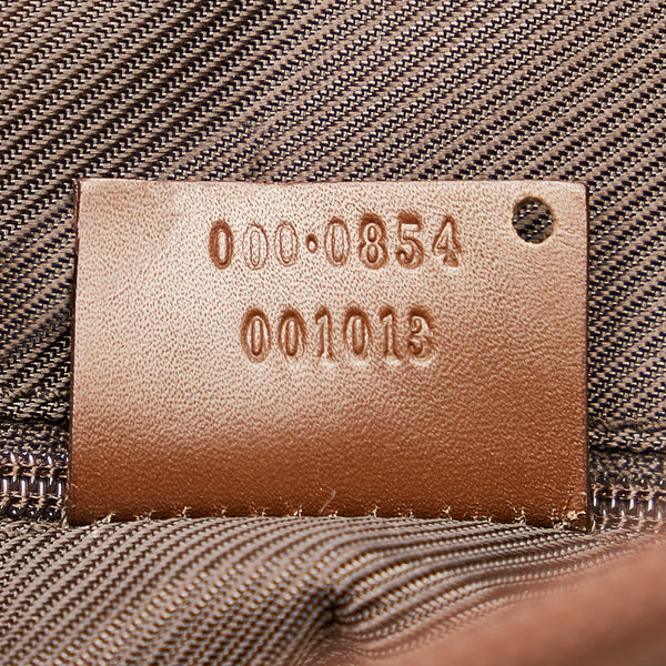 グッチ GGキャンバス 000 0854 ブラウン ベージュ キャンバス レザー ショルダーバッグトートバッグ レディース GUCCI 【中古】