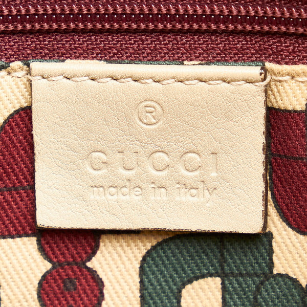 グッチ グッチシマ 211944 ベージュ レザー トートバッグ レディース GUCCI 【中古】