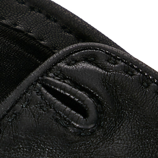 エルメス 手袋 ブラック レザー レディース HERMES 【中古】