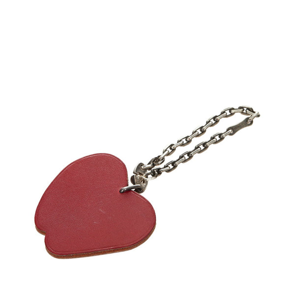 エルメス リンゴ チャーム レッド レザー レディース HERMES 【中古】