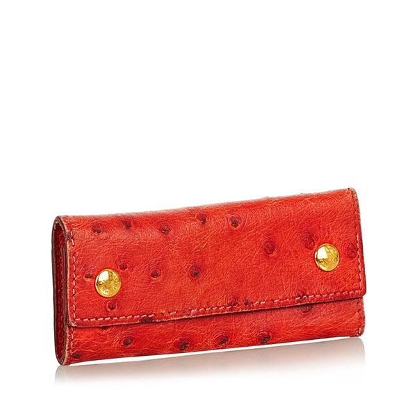 エルメス 4連 オレンジ レザー キーケース レディース HERMES 【中古】