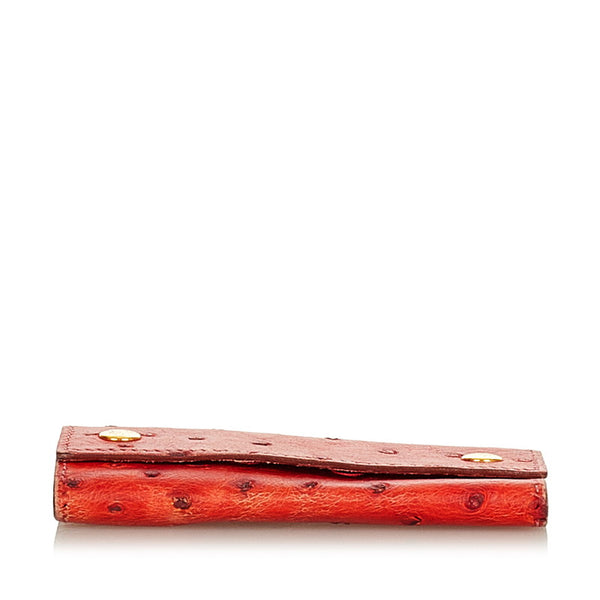 エルメス 4連 オレンジ レザー キーケース レディース HERMES 【中古】