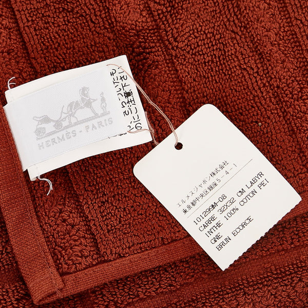 エルメス ハンカチ ブラウン パイル レディース HERMES 【中古】