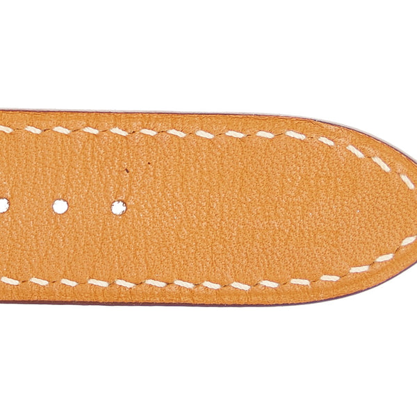 エルメス ブラウン レザー アップルウォッチバンド 40㎜用 レディース HERMES Y刻印 【中古】