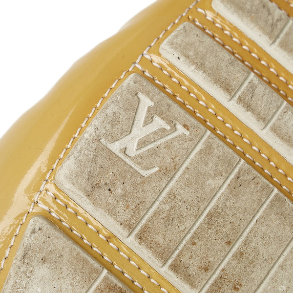 ルイ ヴィトン イエロー パテントレザー ドライビングシューズ レディース LOUIS VUITTON 【中古】