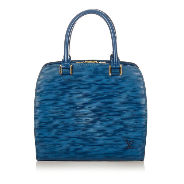 ルイ ヴィトン エピ ポンヌフ M52055 トレドブルー レザー ハンドバッグ レディース LOUIS VUITTON 【中古】