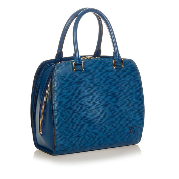 ルイ ヴィトン エピ ポンヌフ M52055 トレドブルー レザー ハンドバッグ レディース LOUIS VUITTON 【中古】
