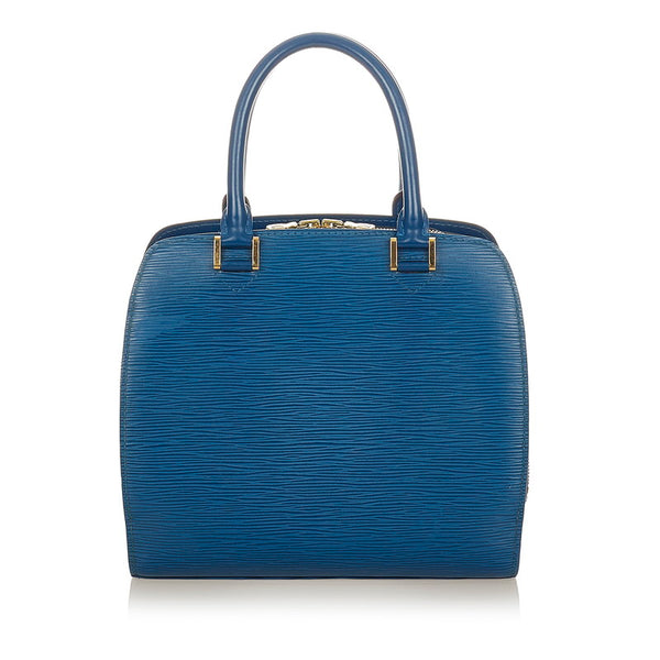 ルイ ヴィトン エピ ポンヌフ M52055 トレドブルー レザー ハンドバッグ レディース LOUIS VUITTON 【中古】