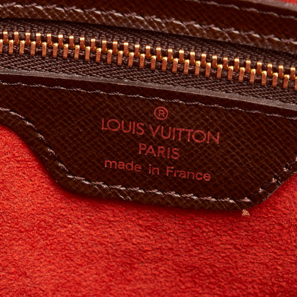 ルイ ヴィトン ダミエ トリアナ N51155 ブラウン PVC レザー ハンドバッグ レディース LOUIS VUITTON 【中古】
