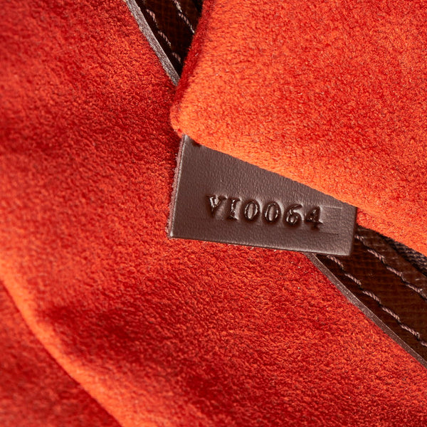 ルイ ヴィトン ダミエ トリアナ N51155 ブラウン PVC レザー ハンドバッグ レディース LOUIS VUITTON 【中古】