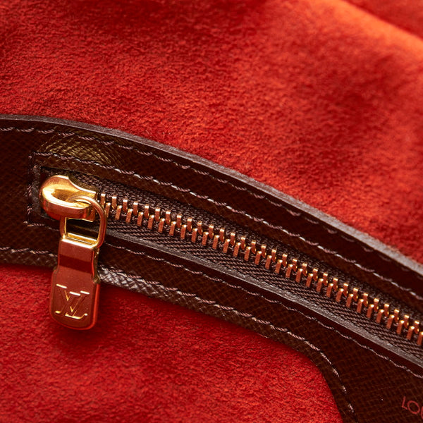 ルイ ヴィトン ダミエ トリアナ N51155 ブラウン PVC レザー ハンドバッグ レディース LOUIS VUITTON 【中古】